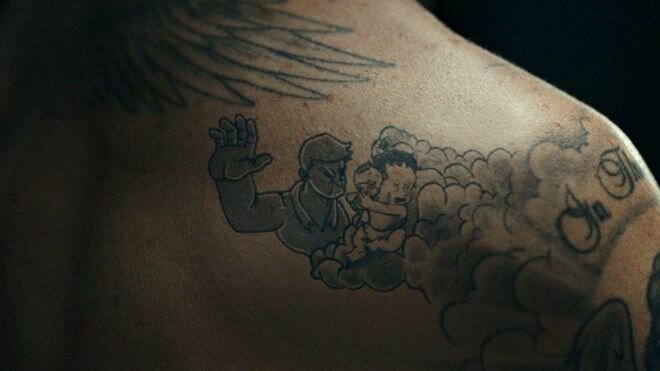 Animated tattoos come to life to illustrate the long-lasting harm caused by violence against children