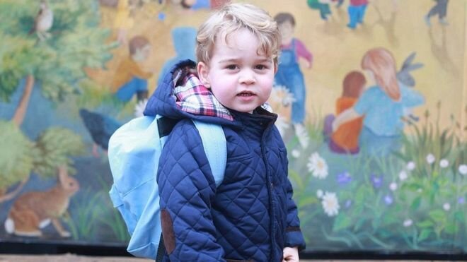 Prince George, pictured here on his first day of nursery, will start school in September